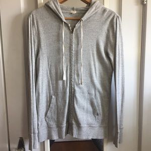Gray J. Crew Zip Hoodie, Size S